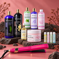 Kit Dúo Profesional Gold Beautiful Angels 1L: Keratina Colágeno Procesado y Virgen + Keratina Coreana Extra Grueso y Denso — Alisado que Nutre, Protege, Aporta Brillo Intenso Para un Cabello Suave y Sedoso