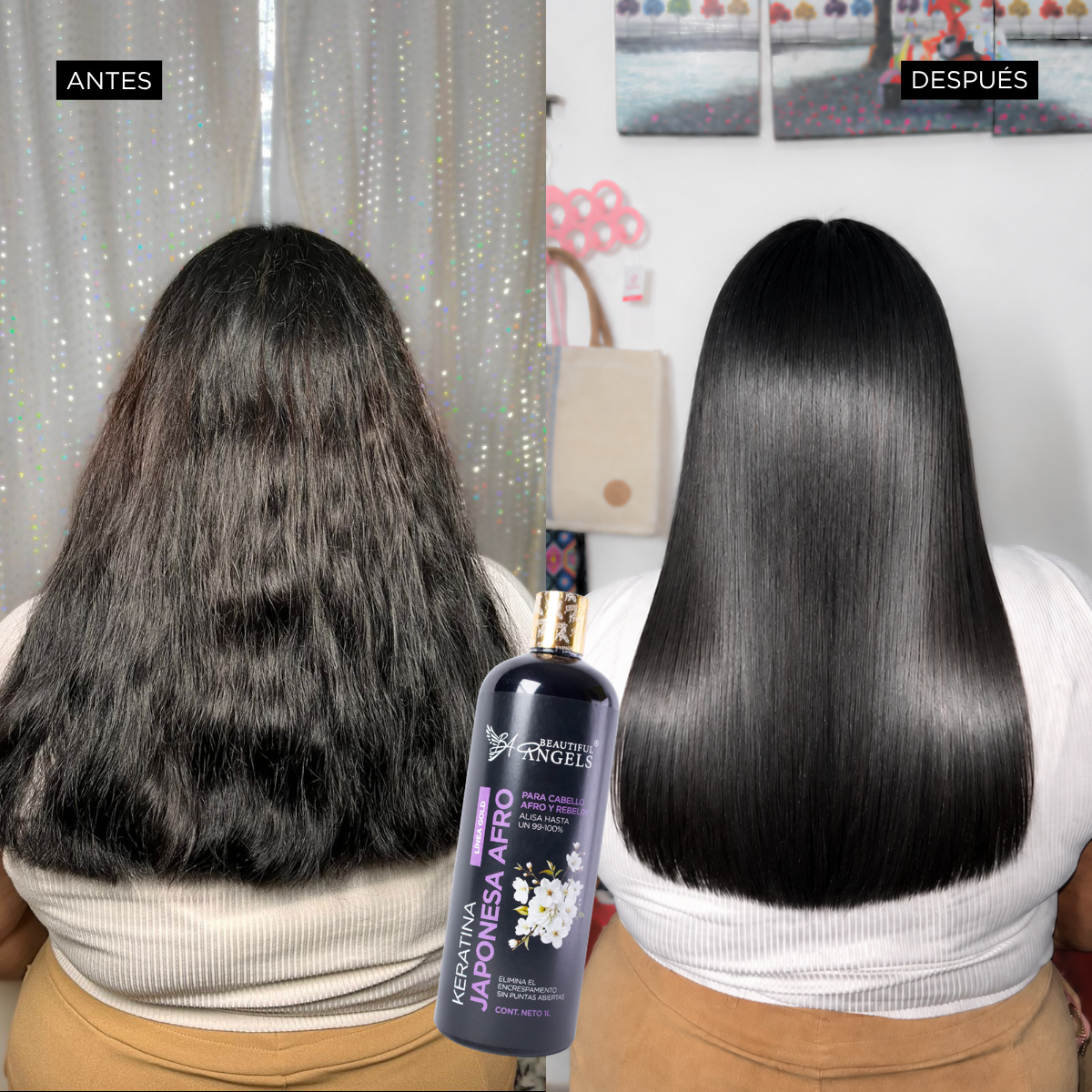 Kit Básico de Keratina Japonesa Afro Gold para Cabello Afro y Rebelde – Beautiful Angels