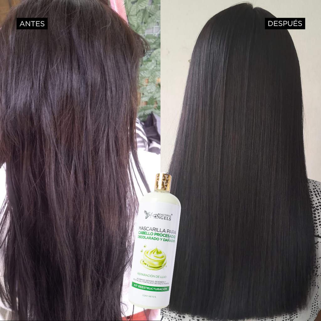 ✦ Kit Ácido Hialurónico Beautiful Angels 1L ✦ Reestructuración e hidratación profunda para un cabello fuerte, radiante y lleno de vida.
