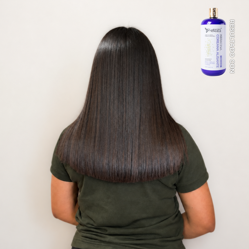 Dúo Beautiful Angels Línea Silver — Keratina Coreana Alisante con Protección de Arroz + Keratina Colágeno con Nutrición Profunda: Liso Perfecto, Menos Frizz, Suavidad y Brillo Duradero