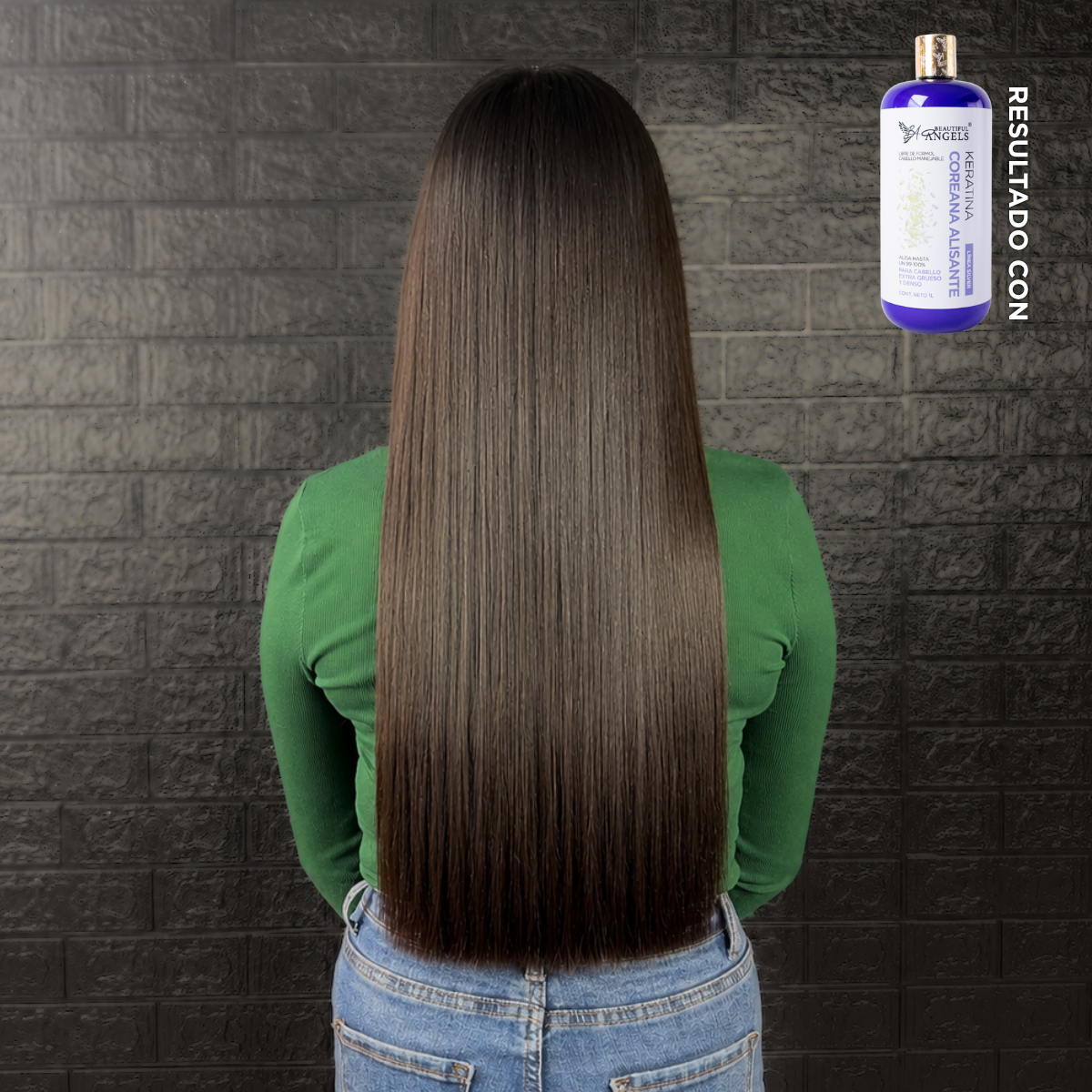 Keratina Coreana Silver Beautiful Angels 1L Alisado Coreano Premium para cabello Ultra Grueso, Rizado y Afro
