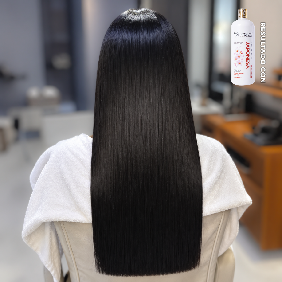 Keratina Japonesa Ultra Afro Silver — Beautiful Angels Ideal para cabello rizo, grueso y rebelde ·