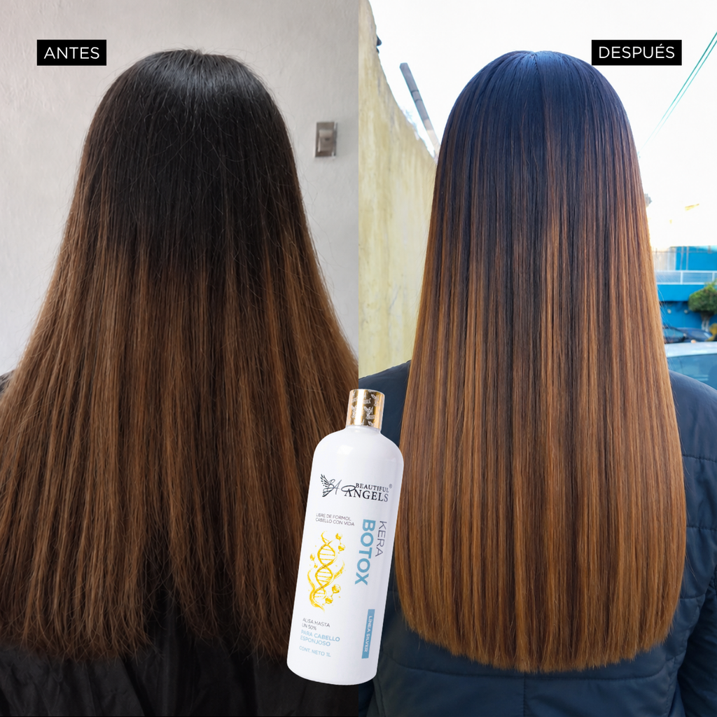 Kerabotox Silver de Beautiful Angels Nutrición, reparación y control del frizz · Hasta 50% de alisado