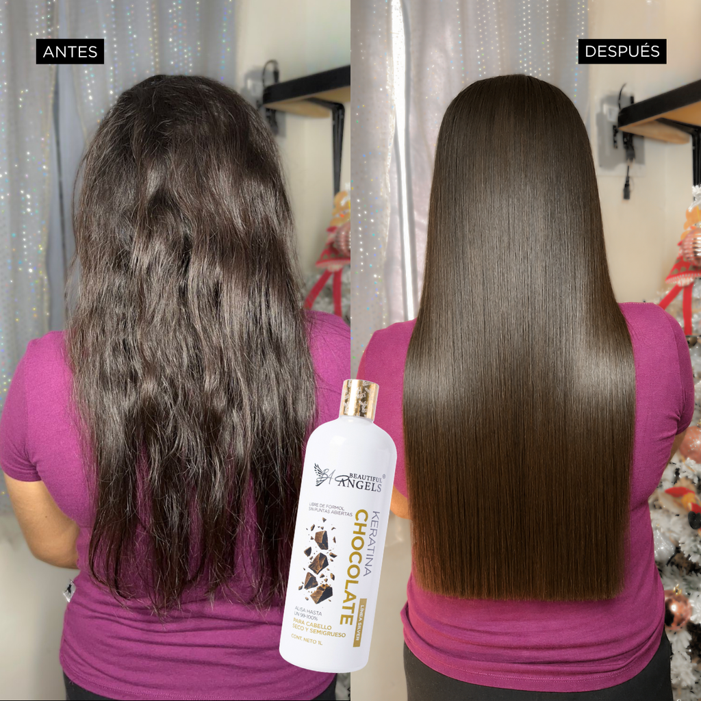 Keratina Chocolate Silver — Beautiful Angels Ideal para cabello grueso · Nutre profundamente mientras controla el volumen y el frizz