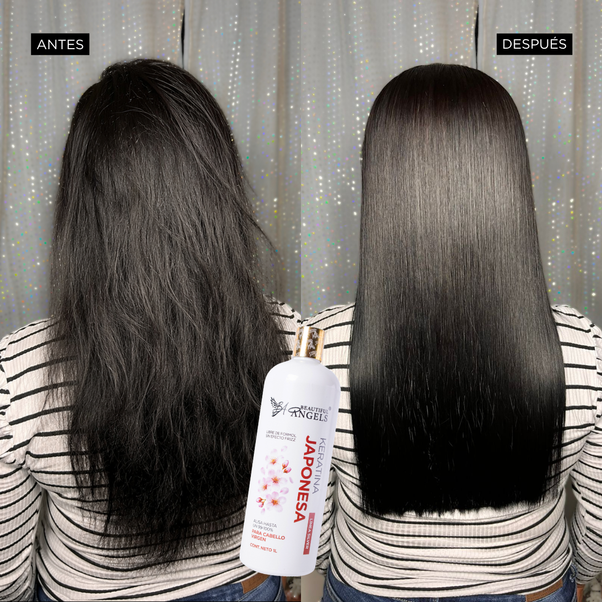 Keratina Japonesa Silver — Beautiful Angels Ideal para cabello natural (virgen) ·  suavidad y brillo intenso