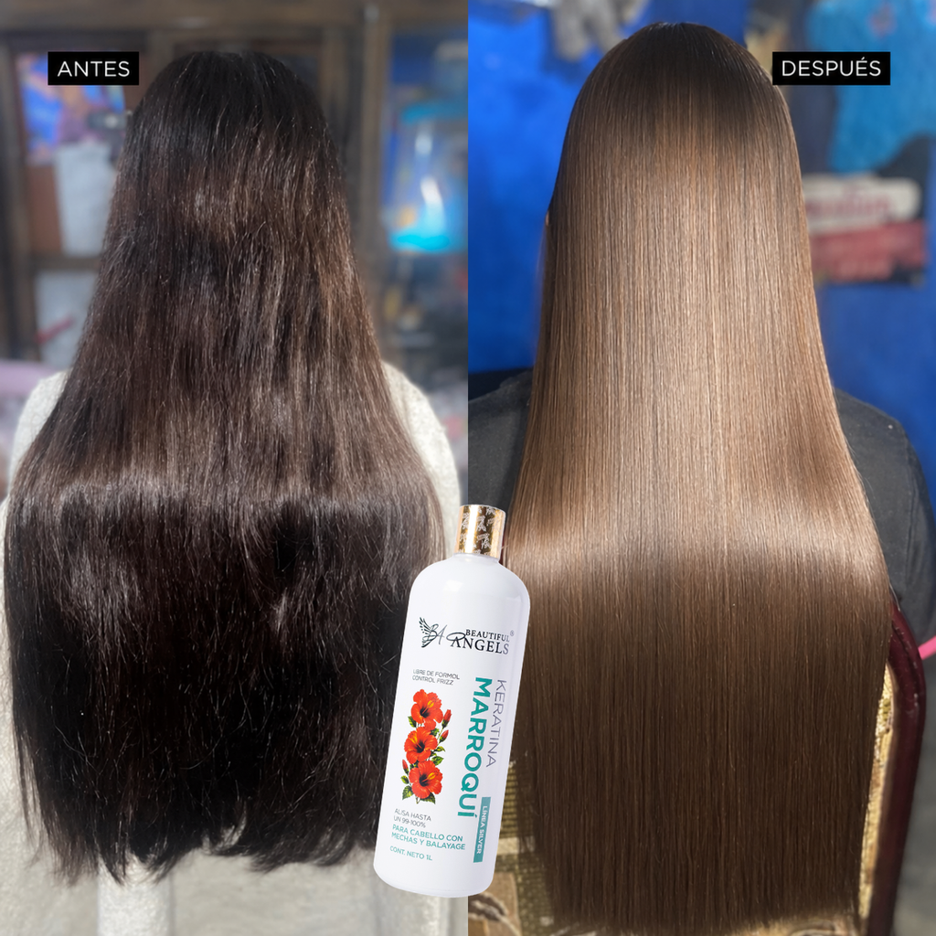 Keratina Marroquí Silver — Beautiful Angels Ideal para cabellos con mechas y balayage · Controla y elimina el frizz