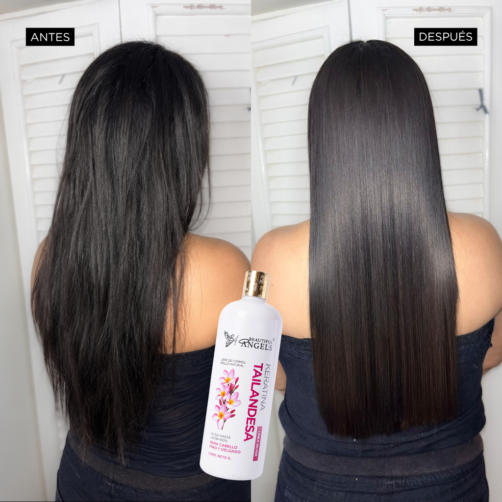 Keratina Tailandesa Silver — Beautiful Angels Ideal para cabello delgado y seco · Alisado progresivo que reduce el frizz y controla el volumen