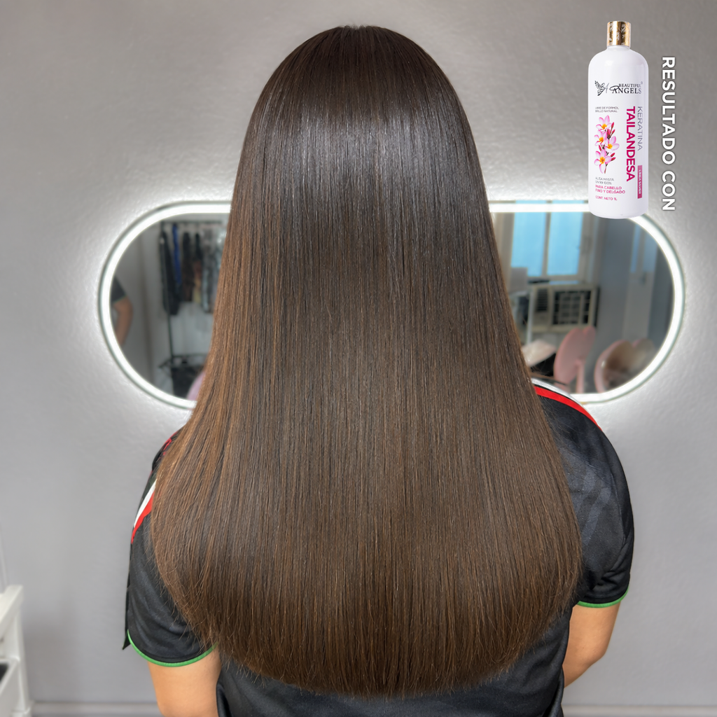 Keratina Tailandesa Silver — Beautiful Angels Ideal para cabello delgado y seco · Alisado progresivo que reduce el frizz y controla el volumen