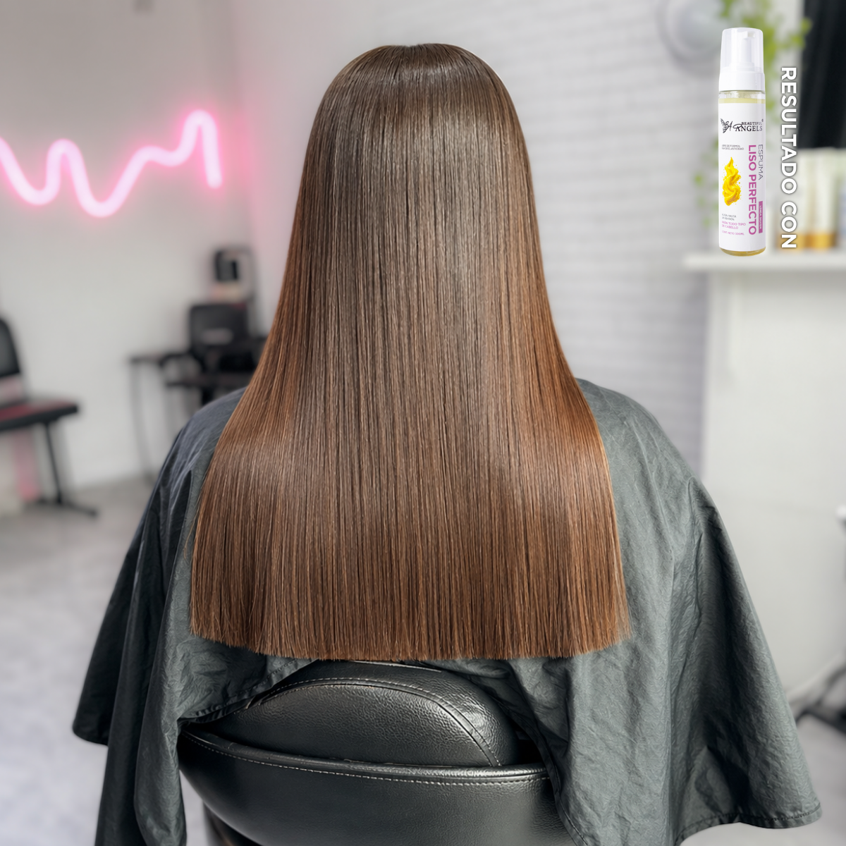Espuma Liso Perfecto Silver 300ML — Beautiful Angels Ideal para todo tipo de cabello ·  alisado con colágeno, elastina y ácido hialurónico