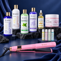 Kit Dúo Profesional Silver Beautiful Angels 500ml: Keratina Colágeno para Cabello Procesado y Virgen + Keratina Coreana Alisante para Cabello Extra Grueso y Denso — Aporta Brillo Intenso, Resistencia y Nutrición Duración de Hasta 8 Meses