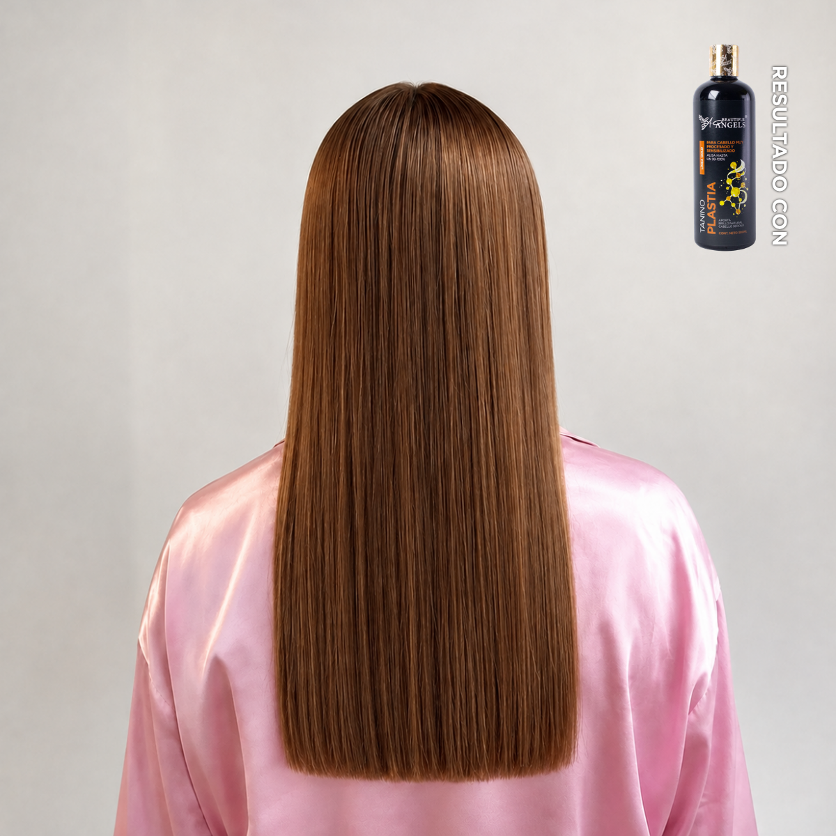 Kit Básico Taninoplastia Gold 500 ml – Beautiful Angels – Control de Frizz Extremo, Acabado Liso, Sedoso y Natural para Cabello Sensibilizado,