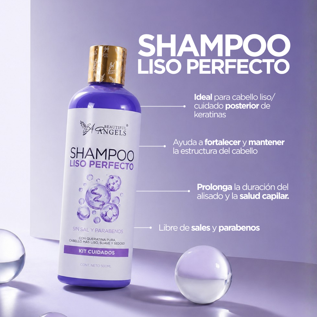 Kit Básico KeraBotox Silver 500 ml – Beautiful Angels – Cabello más Suave, Hidratado y Manejable, Apto para Todo Tipo de Cabello con Lavado Inmediato