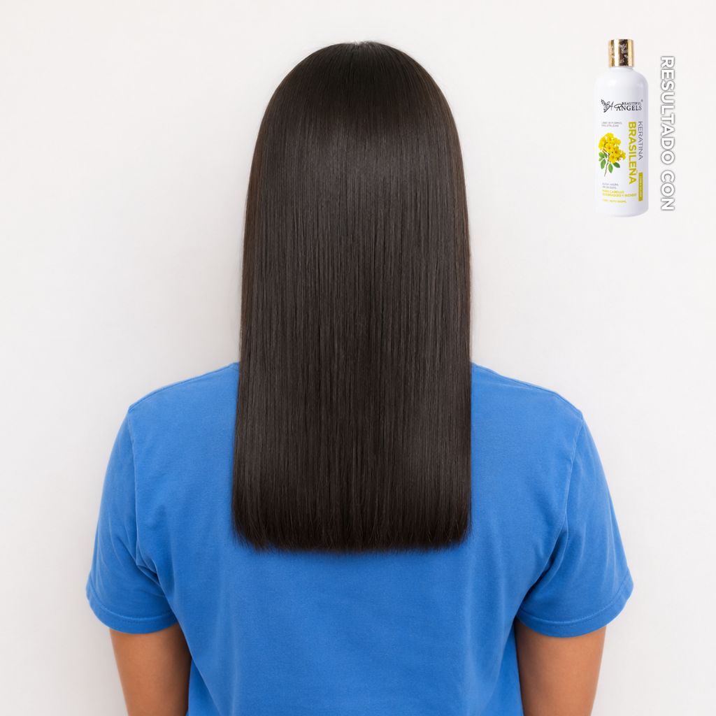Kit Básico Keratina Brasileña Silver 500 ml – Beautiful Angels – Ideal para Cabello Quebradizo y Rizado, Control del Frizz y Manejable