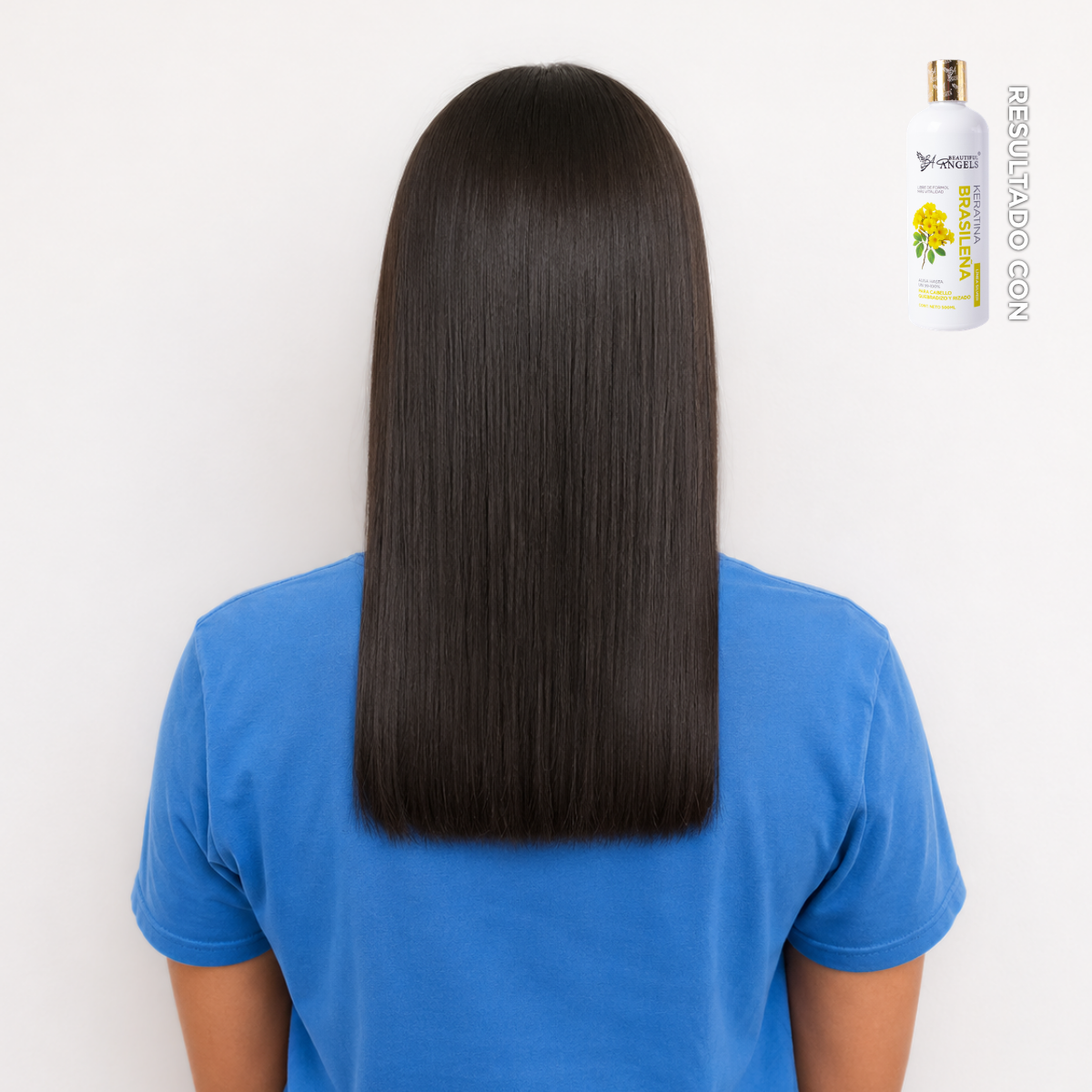 Kit Básico Keratina Brasileña Silver 500 ml – Beautiful Angels – Ideal para Cabello Quebradizo y Rizado, Control del Frizz y Manejable