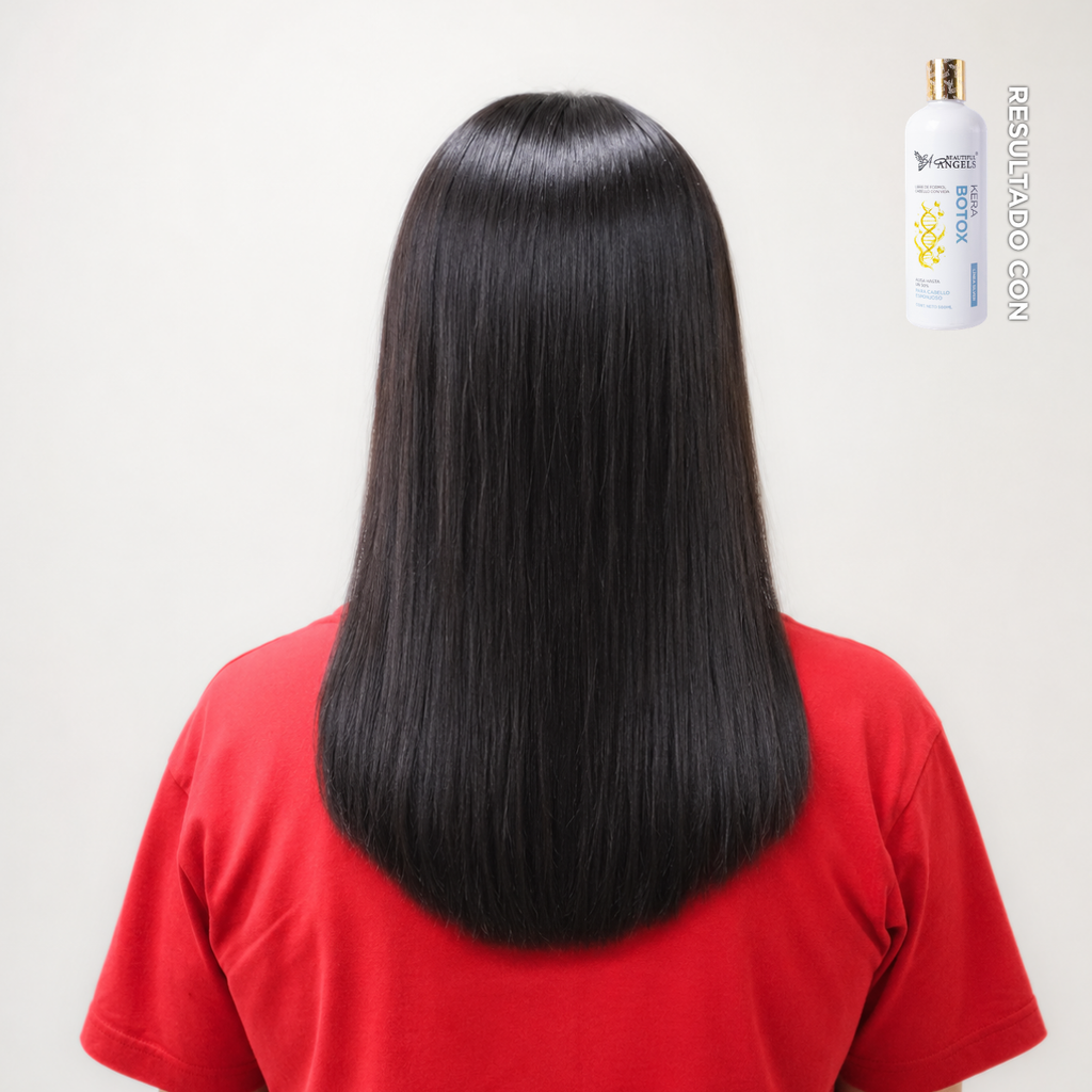 Kit Básico KeraBotox Silver 500 ml – Beautiful Angels – Cabello más Suave, Hidratado y Manejable, Apto para Todo Tipo de Cabello con Lavado Inmediato