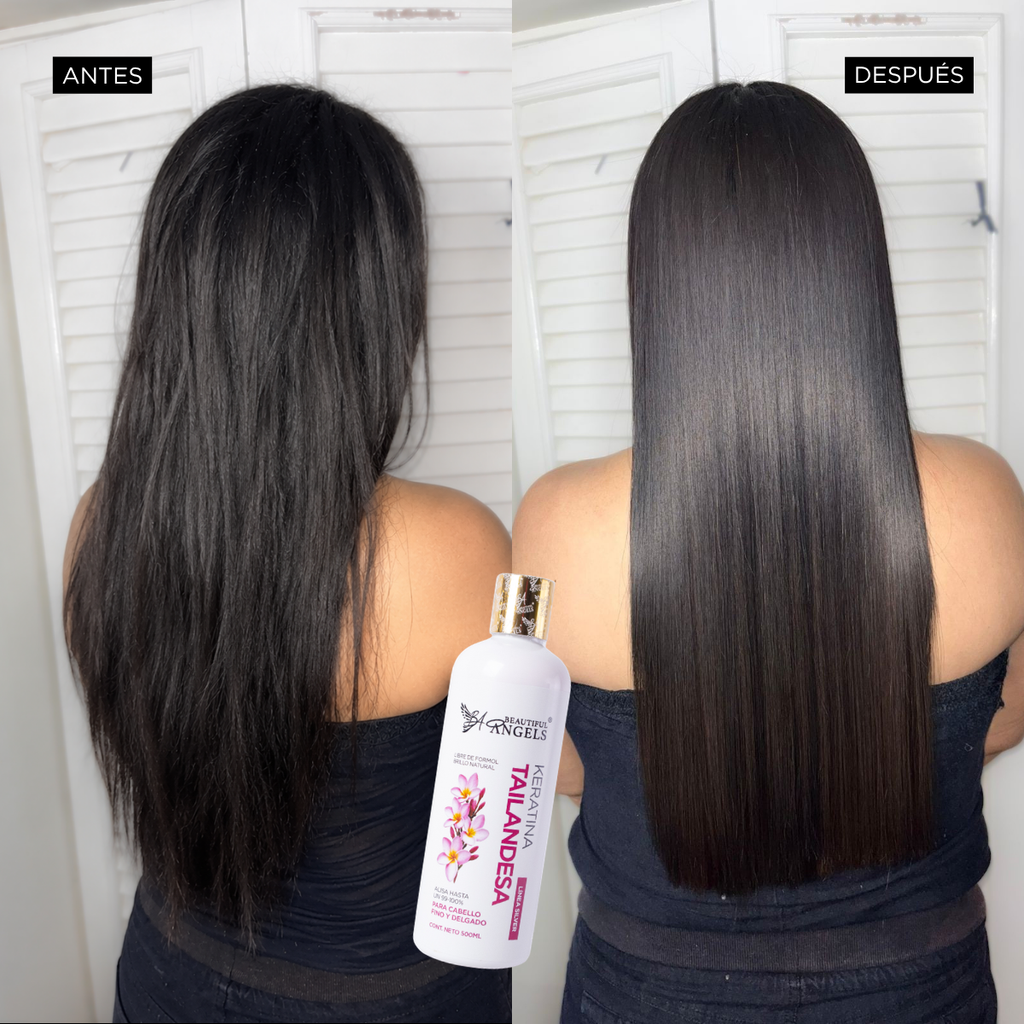 Kit Básico Tailandesa Beautiful Angels 500ml — | El Secreto de un Cabello Fino y Radiante, Cabello Manejable, Sedoso y Sin Encrespamiento
