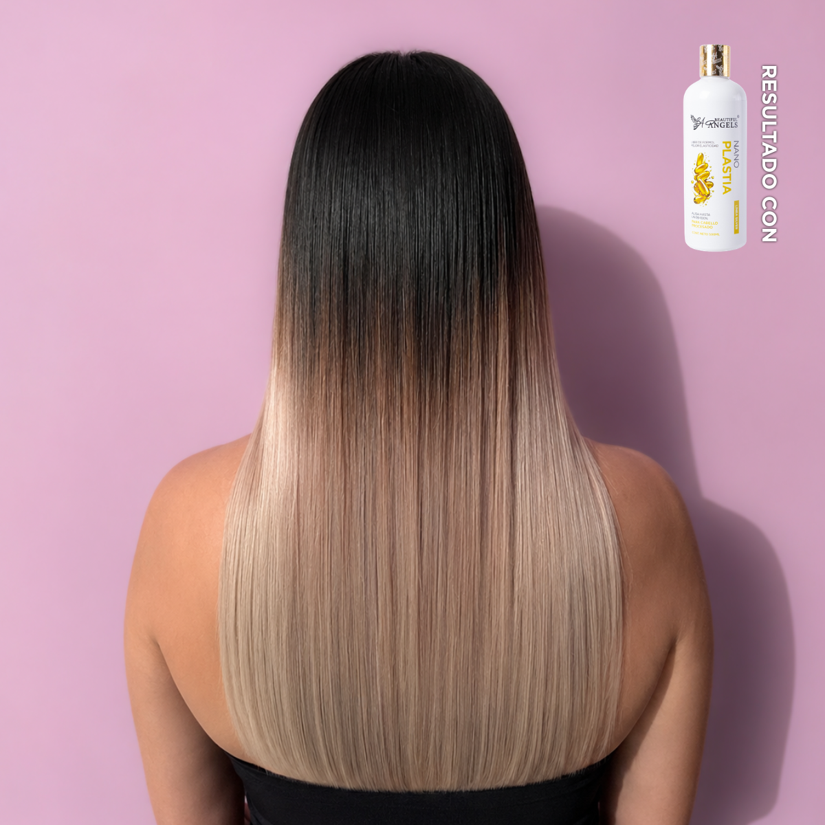 Kit Profesional Nanoplastia Silver Beautiful Angels 500ml- Mayor Flexibilidad y Resistencia, Cabello sedoso, brillante y fuerte, con un aspecto lleno de vida