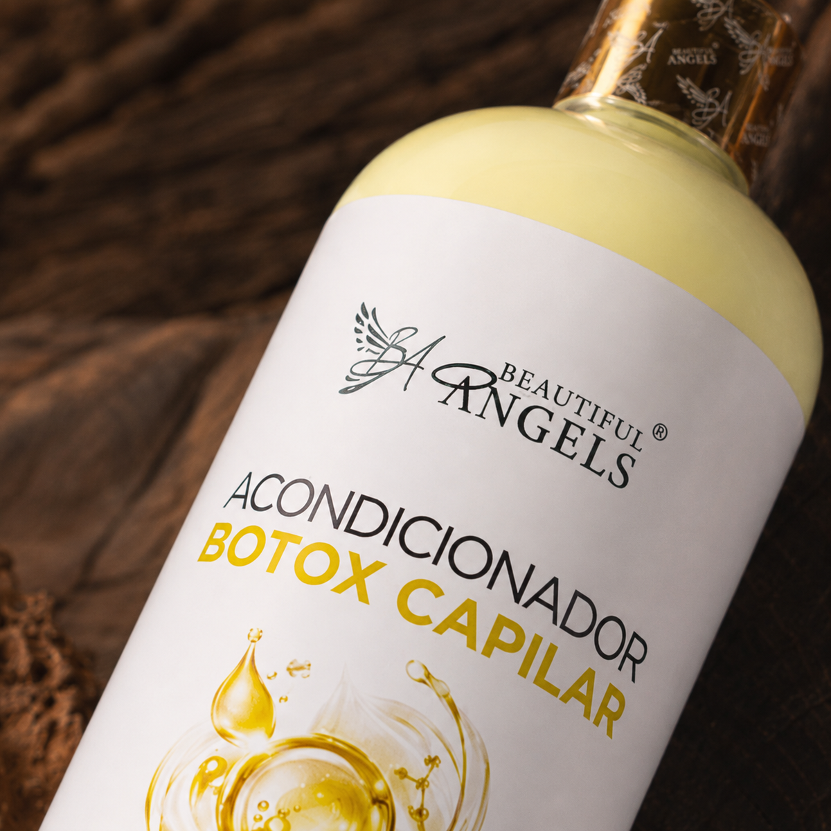 Acondicionador Botox Capilar Beautiful Angels: Repara y Suaviza la Fibra Capilar desde la Raíz hasta las Puntas, Devuelve Elasticidad, Brillo y Fuerza al Cabello Dañado, Acabado Sedoso con Efecto Restaurador