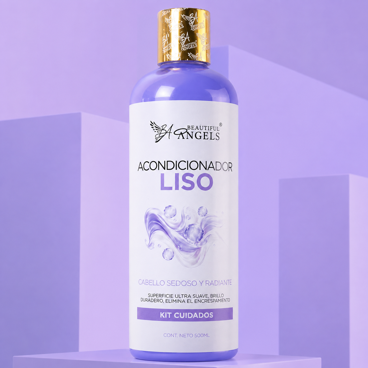 Acondicionador Liso Beautiful Angels: Suaviza, Disciplina y Aporta Brillo · Ideal para Lisos Naturales o Alisados · Cabello Sedoso, Manejable y con Vitalidad