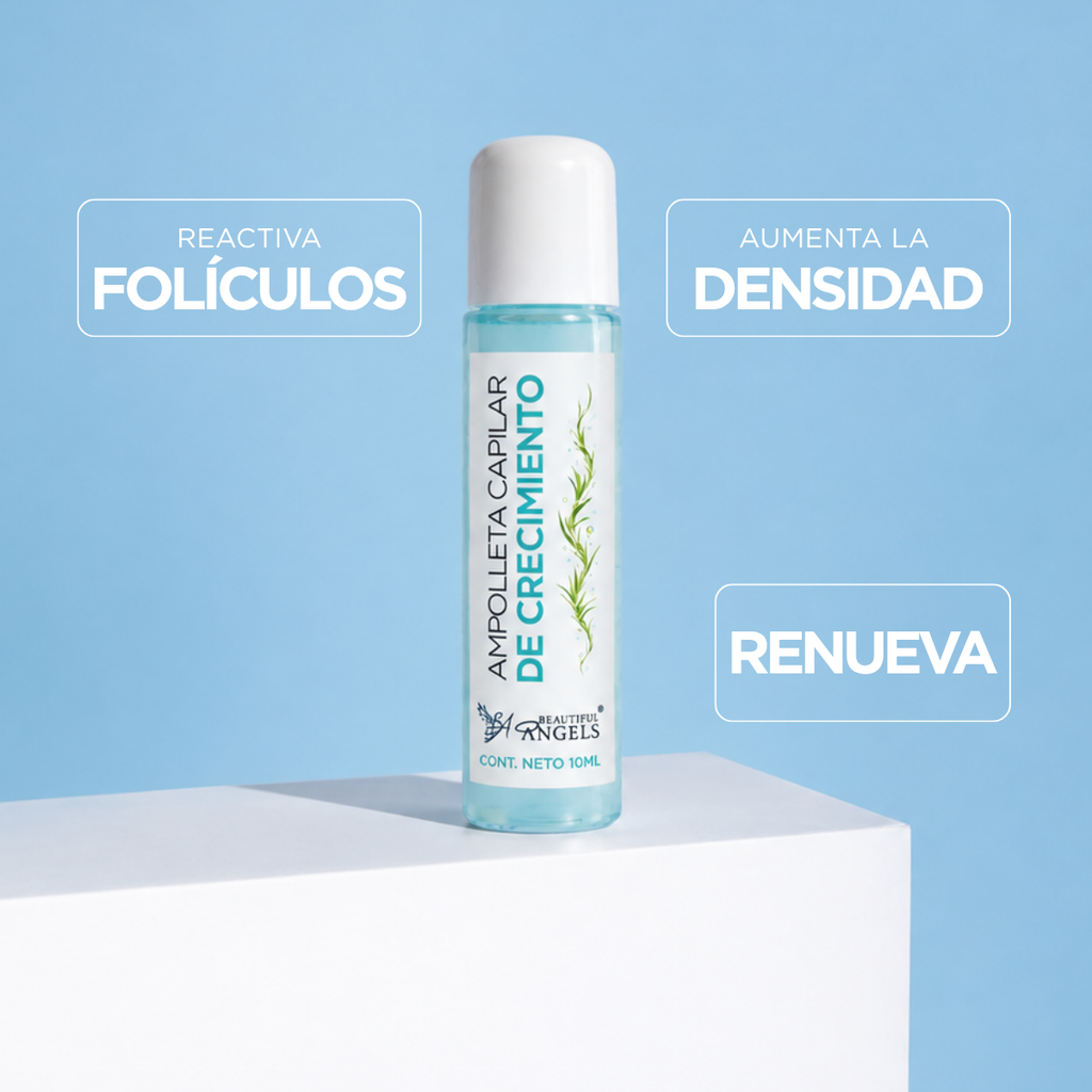 Kit de Ampolletas Capilares 4 en 1 – Hidratante, Ácido Hialurónico, Crecimiento y Células Madre