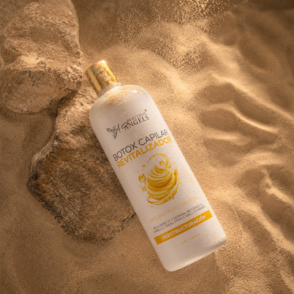 Botox Capilar Revitalizador Beautiful Angels:Refuerza la fibra capilar, aporta brillo radiante y textura suave al tacto para todo tipo de cabello, desde los más finos hasta los más dañados