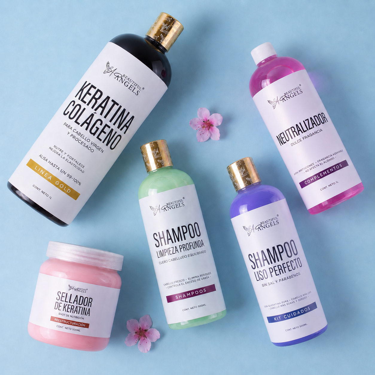 Kit Keratina Colágeno Gold – Alisado Profesional, Nutrición y Brillo Extremo