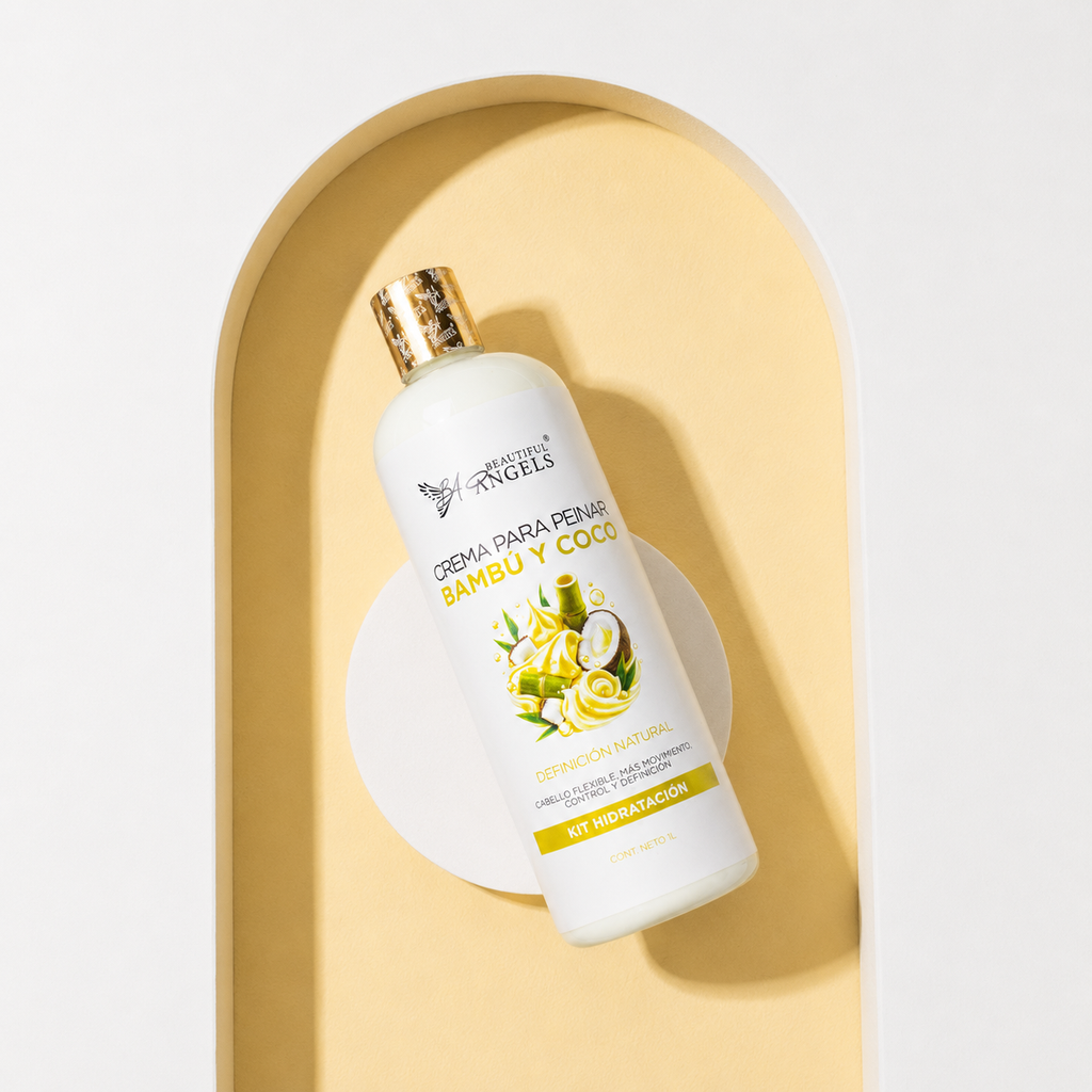 ✦ Kit Bambú y Coco Beautiful Angels 1L✦ Hidratación profunda y reparación natural para un cabello fuerte, suave y radiante.