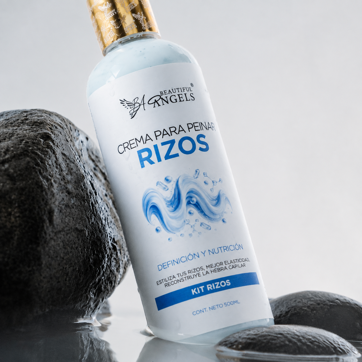 Crema para Peinar Rizos Beautiful Angels: Control, Definición y Movimiento Natural · Combate el Daño por Procesos Químicos, Rizos Vibrantes, Definidos y Llenos de Vida