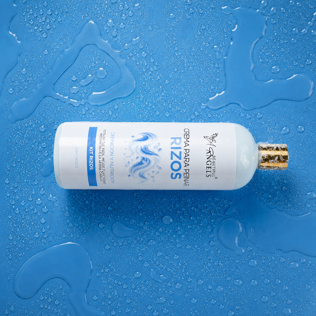 Crema para Peinar Rizos Beautiful Angels: Control, Definición y Movimiento Natural · Combate el Daño por Procesos Químicos, Rizos Vibrantes, Definidos y Llenos de Vida