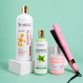 Kit Taninoplastia Silver 1L + Shampoo Limpieza Profunda 500ml + Sellador de Keratina 250ml + Plancha Beautiful Angels