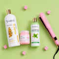 Kit Nanoplastia Silver 1L + Shampoo Limpieza Profunda 500ml + Sellador de Keratina 250ml + Plancha Beautiful Angels