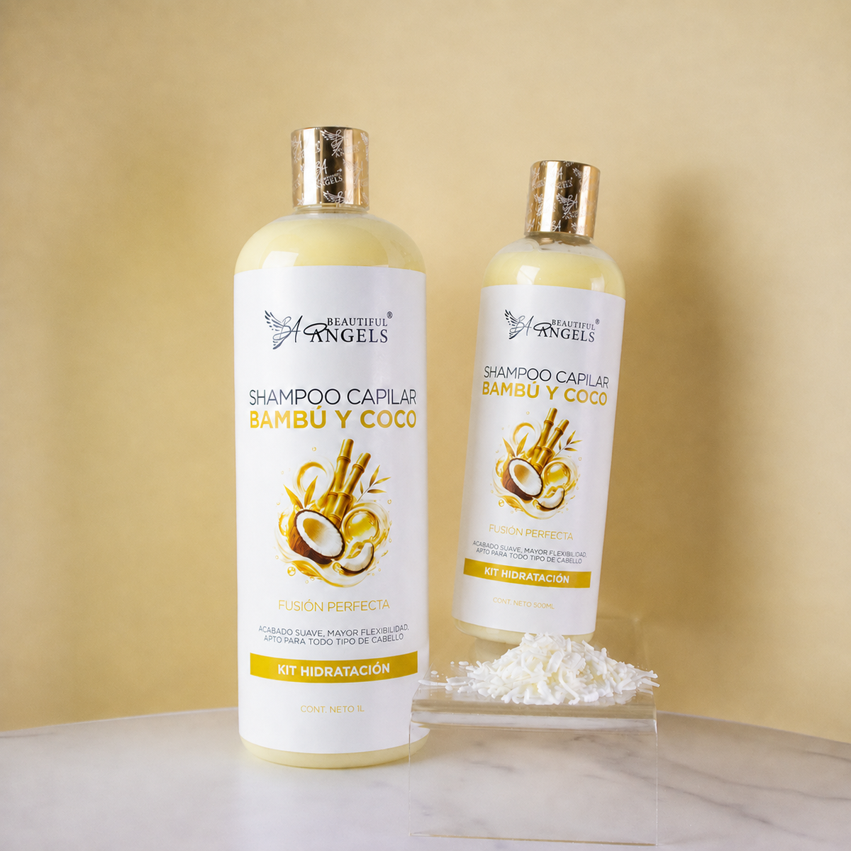 Shampoo Capilar Bambú y Coco Beautiful Angels