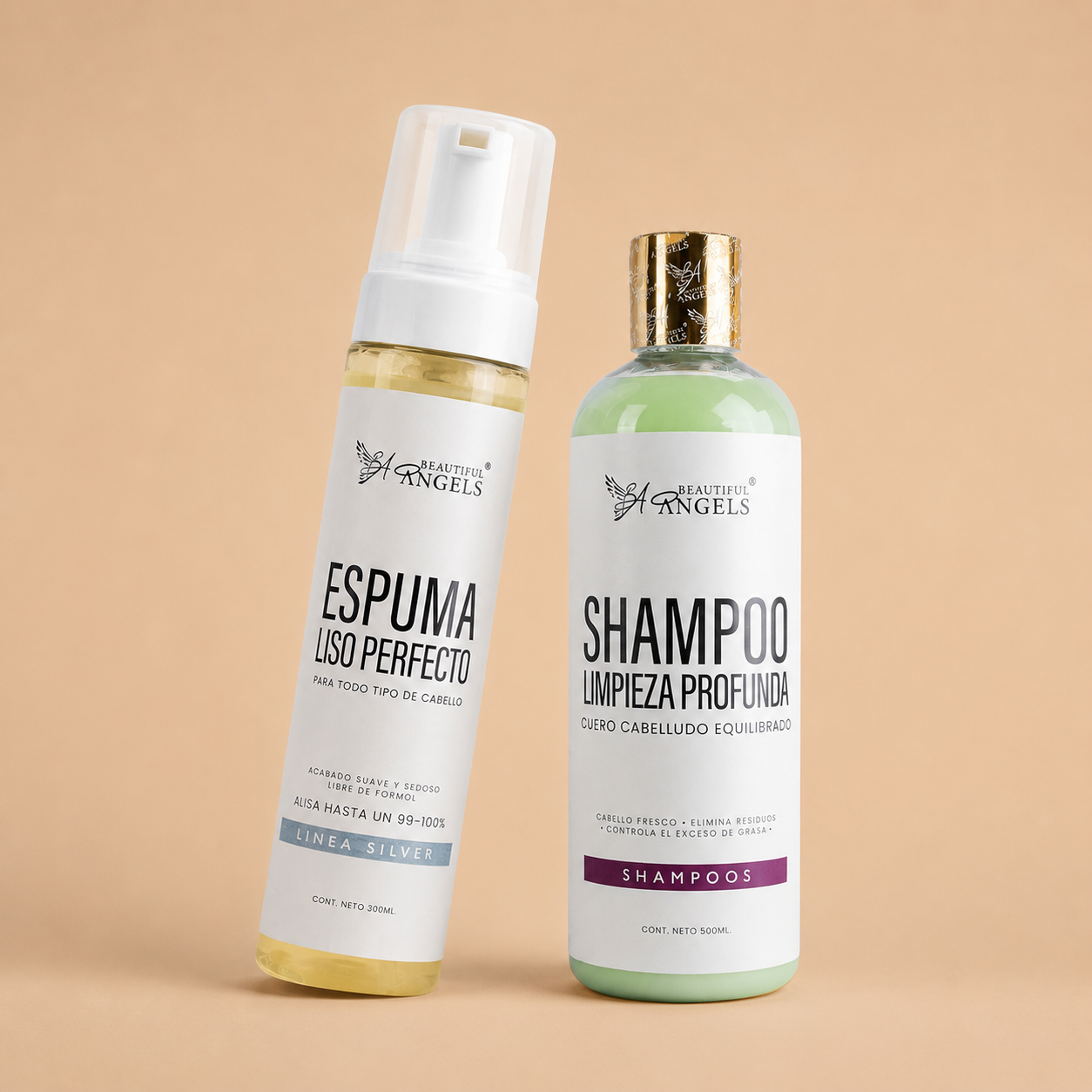 Kit Espuma Liso Perfecto + Shampoo Limpieza Profunda | El Kit que Transforma tu Cabello desde la Primera Aplicación