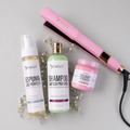 Kit Keratina Espuma + Shampoo Limpieza Profunda + Sellador + Plancha Beautiful Angels Profesional