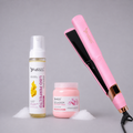 Kit Espuma Liso Perfecto Silver 300ml + Sellador de Keratina 250ml + Plancha Beautiful Angels