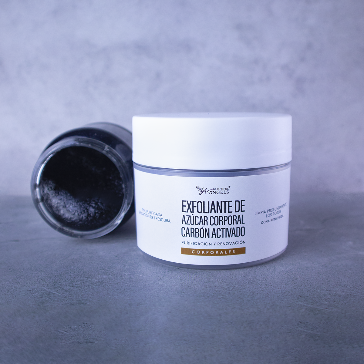 Exfoliante de Azúcar Corporal con Carbón Activado