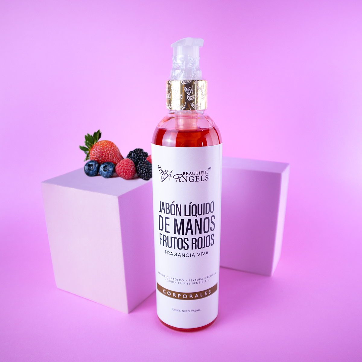 Jabón Líquido de Manos Frutos Rojos