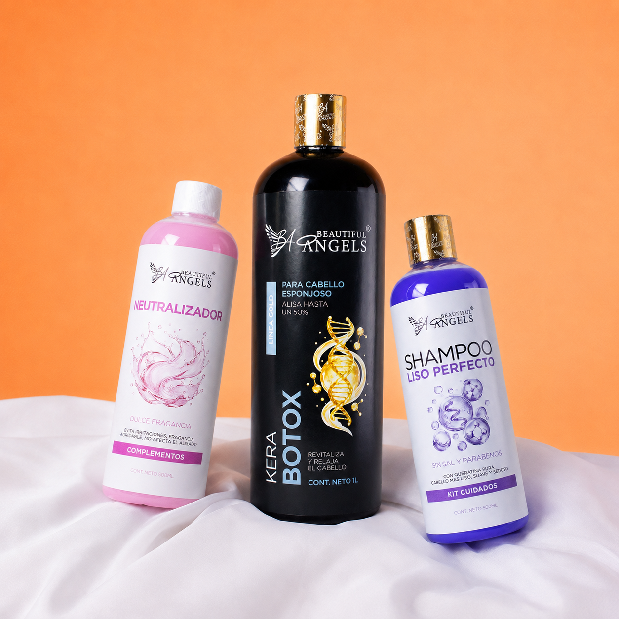 Kit Kerabotox Gold 1L + Shampoo Liso Perfecto 500ML + Neutralizador 500ML