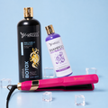 Kit KeraBotox Gold 1L + Shampoo Liso Perfecto 500ml + Plancha Beautiful Angels