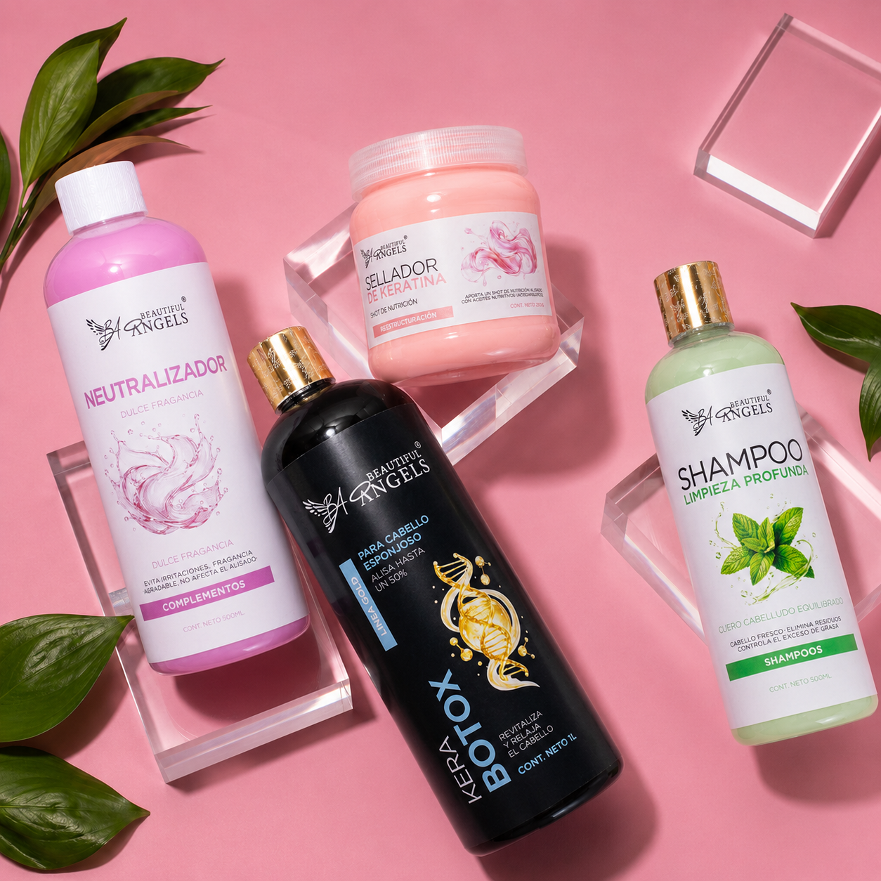 Kit Kerabotox Gold 1L + Shampoo Limpieza Profunda 500ML + Neutralizador 500ML + Sellador de Keratina 250ML
