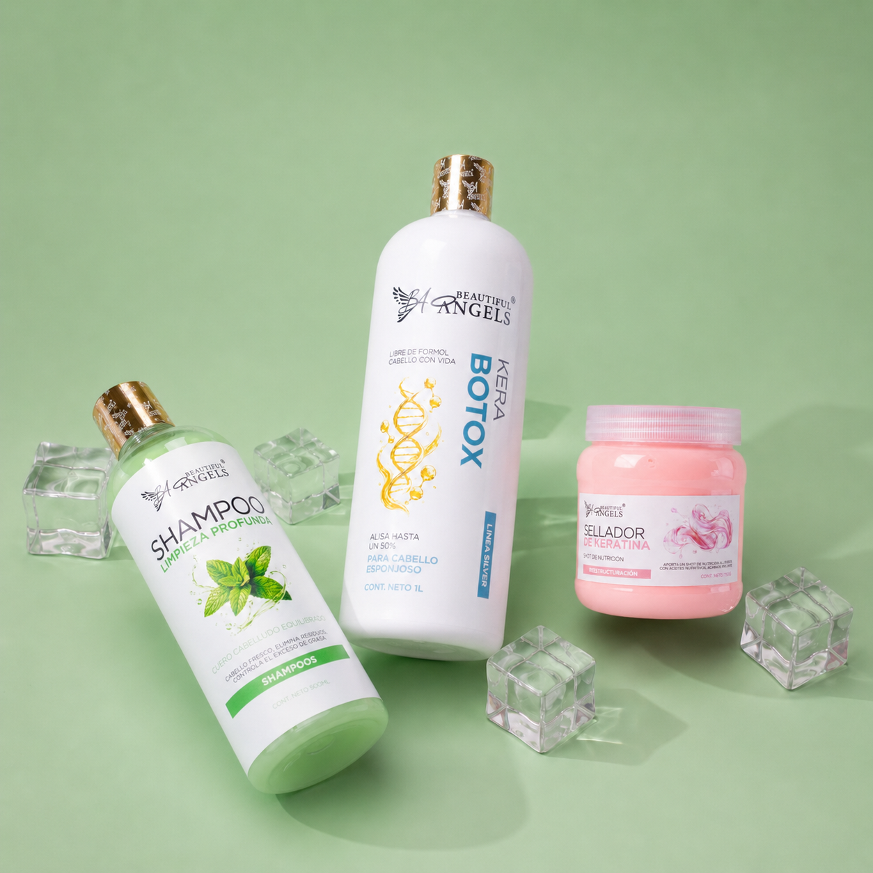 Kit KeraBotox Silver 1L +Shampoo Limpieza Profunda 500ML + Sellador de Keratina 250ML