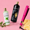Kit KeraBotox Gold 1L + Shampoo Limpieza Profunda 500ml + Plancha Beautiful Angels