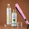 Kit Keragel Ultra Alisante Silver 500ml + Shampoo Limpieza Profunda 500ml + Plancha Beautiful Angels