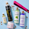 Kit Keragel Ultra Alisante Gold 500ml + Shampoo Limpieza 500ml + Shampoo Liso 500ml + Sellador de Keratina 250ml + Aceite de Argán 100ml + Plancha Beautiful Angels