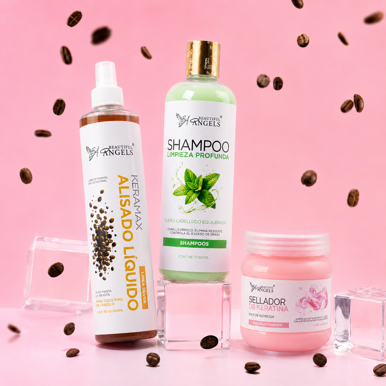 Kit Keramax Alisado Líquido Silver 500ML+ Shampoo Limpieza Profunda 500ML + Sellador 250ML