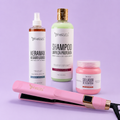 Kit Keramax Silver + Shampoo Limpieza Profunda + Sellador + Plancha Beautiful Angels Profesional