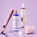 Kit Keramax Alisado Líquido Silver 500ml + Shampoo Liso Perfecto 500ml + Sellador de Keratina 250ml + Plancha Beautiful Angels