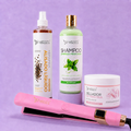 Kit Keramax Silver + Shampoo Limpieza Profunda + Sellador + Plancha Beautiful Angels Profesional