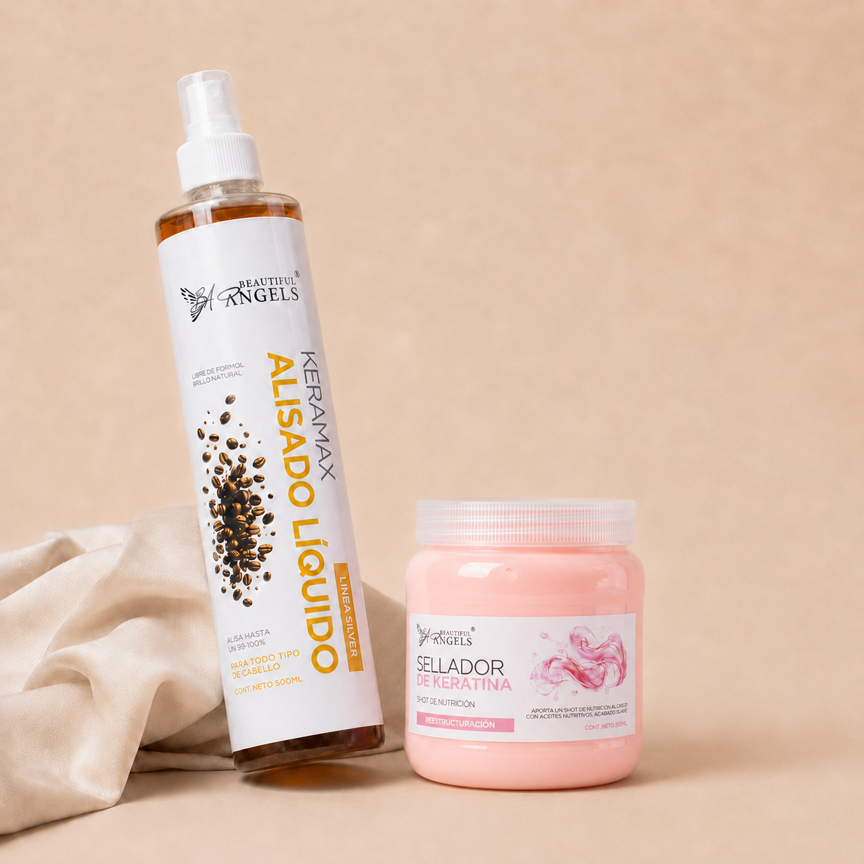 Kit Keramax Alisado Líquido Silver 500ML + Sellador de Keratina 250 ML