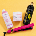 Kit Keratina Brasileña Gold 1L+ Neutralizador 500ML + Sellador de Keratina 250ML + Plancha Profesional Beautiful Angels